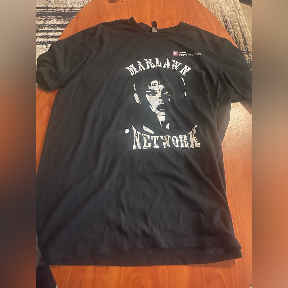 Marlawn Podcast Network Black Graphic T-Shirt